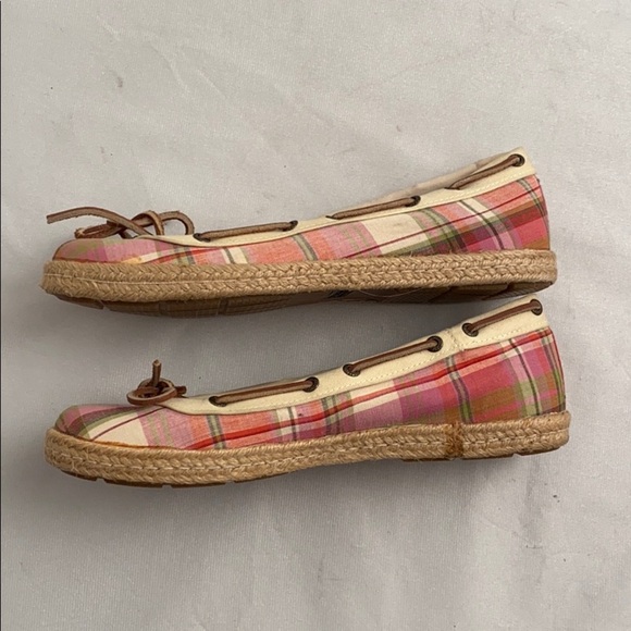Sperry Largo Skimmer Madras multicolor plaid slip-on ballet flats - Picture 12 of 12
